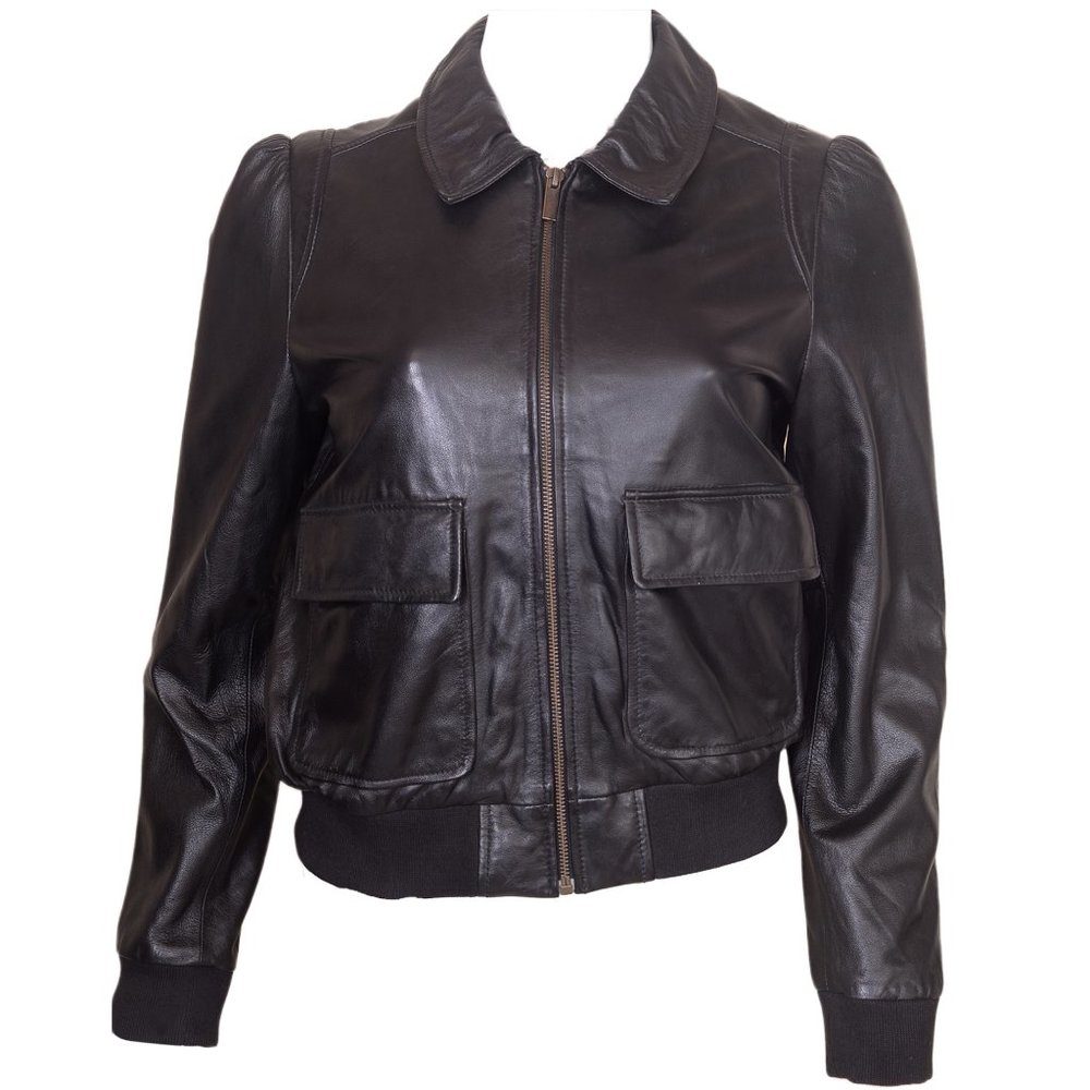 CLASSIC WOMEN’S MOTORCYCLE LEATHER BIKER JACKET